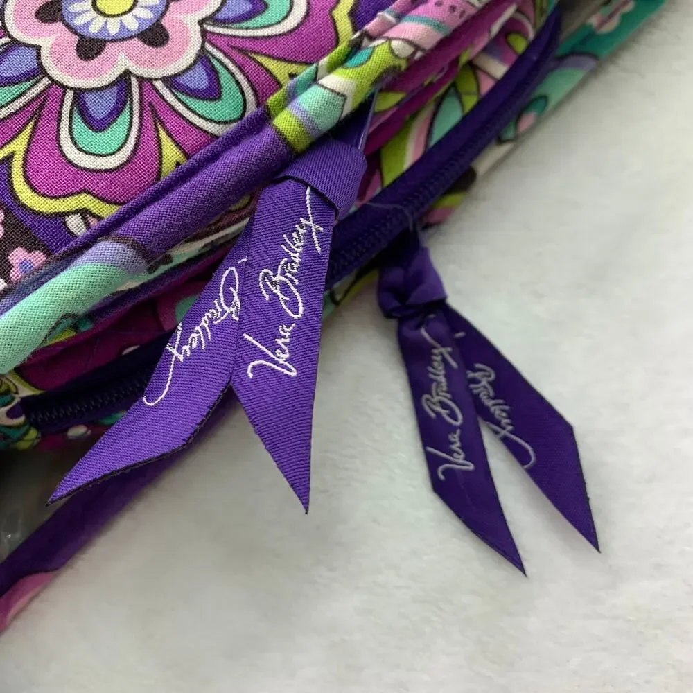 Vera Bradley Northern Lights Hanging Cosmetic Bag Packing Travel Makeup Case